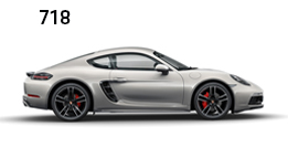 Porsche 718 en vista lateral