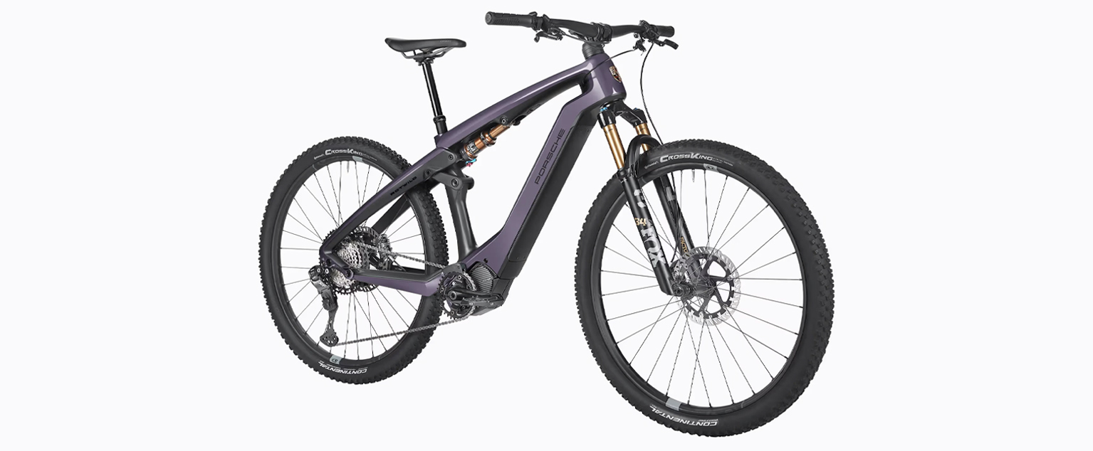 Porsche eBike Cross Performance EXC en color morado