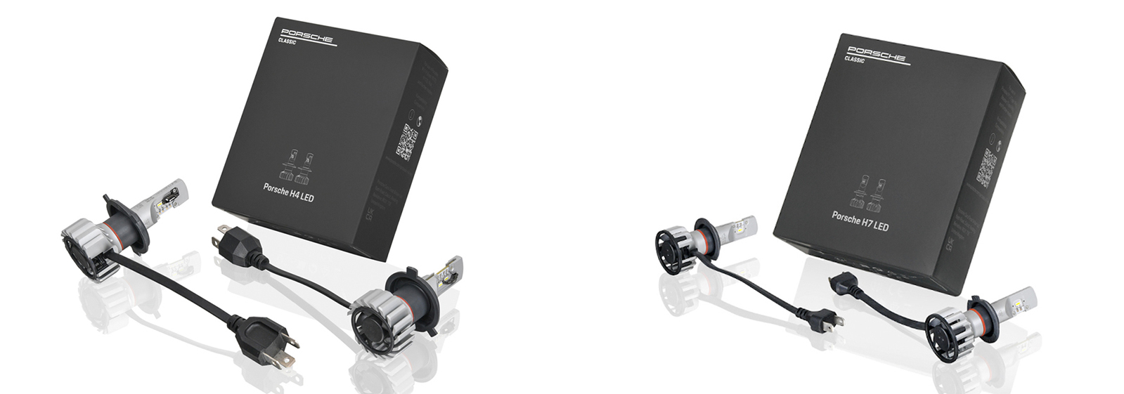 Bombillas LED Porsche Classic H4 y H7 con sus cajas